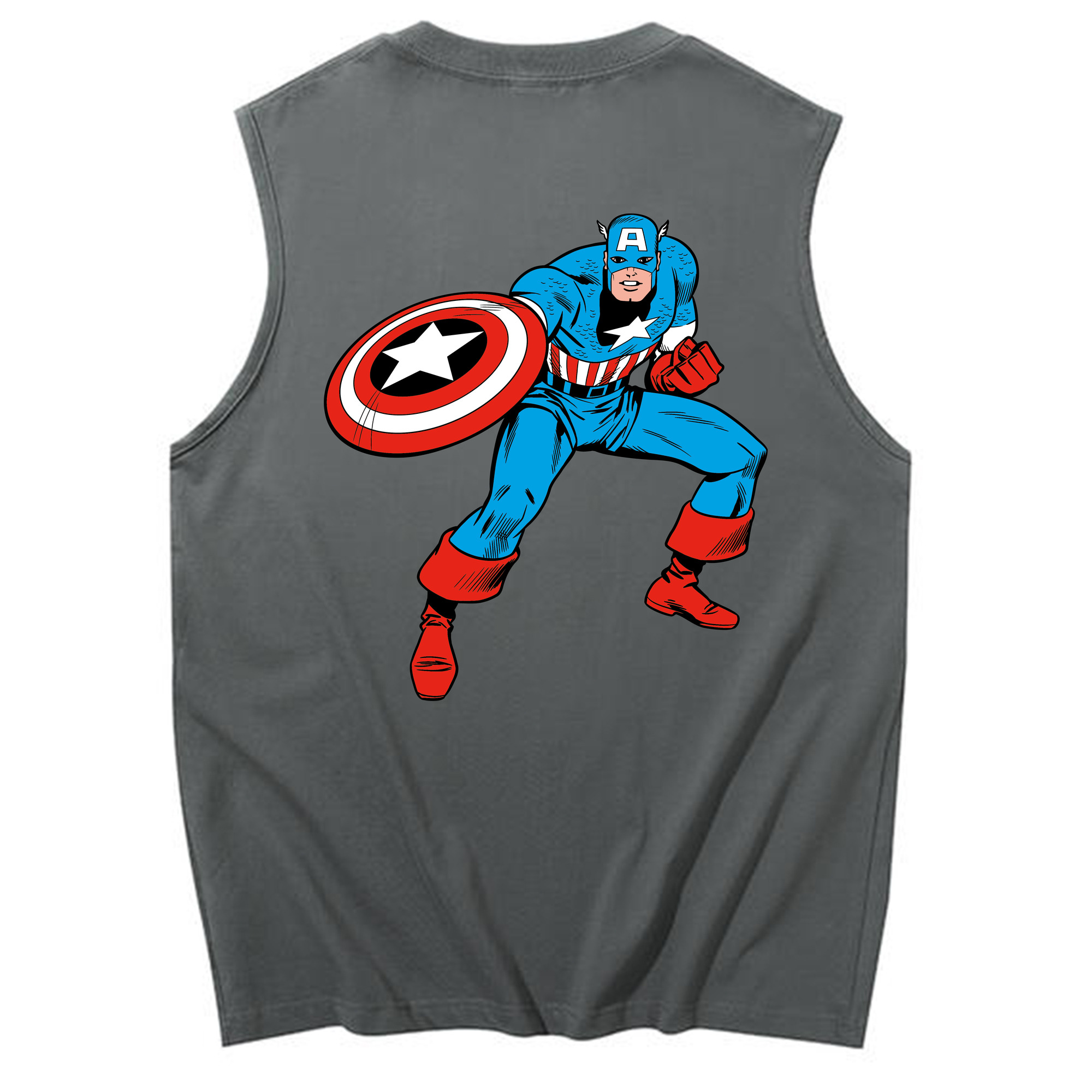 （画像用） アベンジャーズ The Avengers コットン100％タンクトップ（背面プリント）